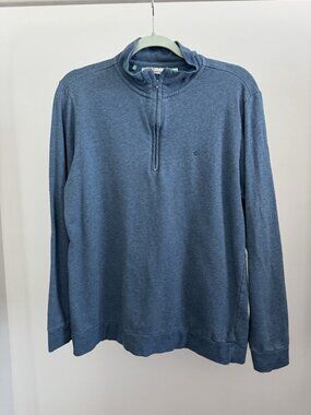 Criquet Golf Quarter Zip Men's Medium Blue Pullover Austin TX